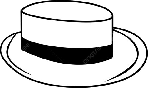 Hat Black And White Clipart Images For Free Download - Pngtree