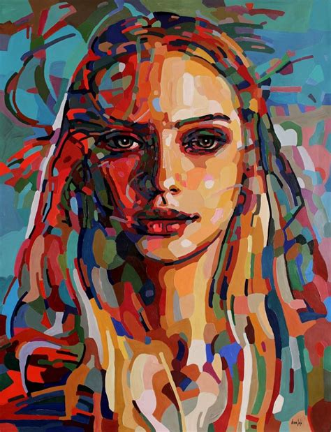 Portraits series, years 2015-2018 in 2020 | Acrylic portrait painting ...