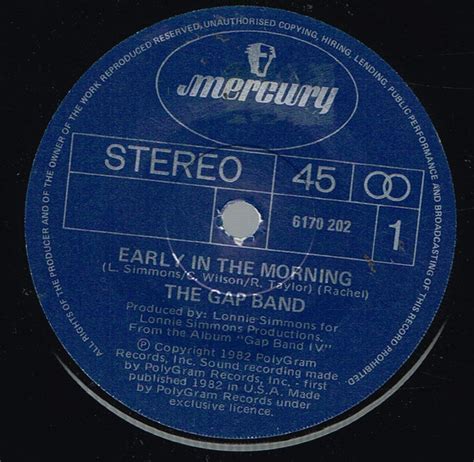 The Gap Band - Early In The Morning (1982, Vinyl) | Discogs