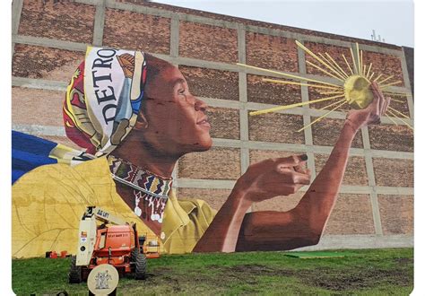 Deadline Detroit | Gallery: Detroit marks 100th mural in 'City Walls ...