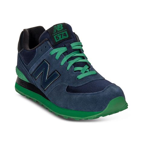 New Balance 574 Sneakers in Blue for Men (NAVY/GREEN) | Lyst