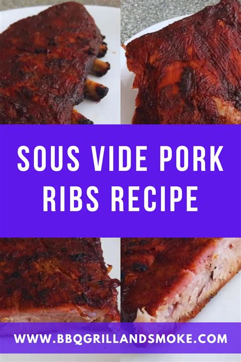 Sous Vide Pork Ribs Recipe - BBQ Grill and Smoke