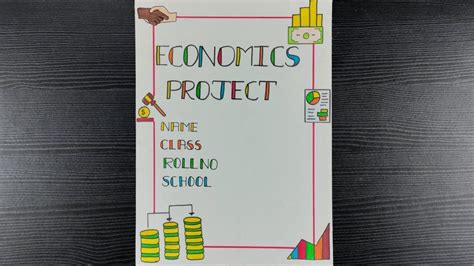 Economics Project, Project Cover Page, Front Page Design, Cover Pages ...