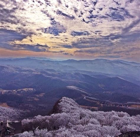 Boone NC in winter. Probably one of my favorite WNC winter photos ever ...