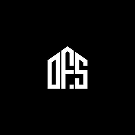 OFS letter logo design on BLACK background. OFS creative initials ...