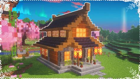 Minecraft Japanese House Tutorial [Japanese Village EP 16] - YouTube