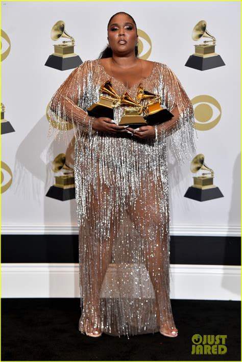 Lizzo Dazzles in Silver While Posing with Her Grammy Awards!: Photo ...