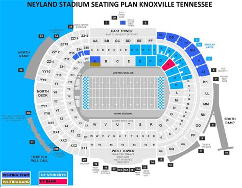 Neyland Stadium Seating Map | Awesome Home