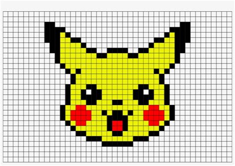 Pixel Art Facile Projets - Pikachu Head Pixel Art PNG Image ...