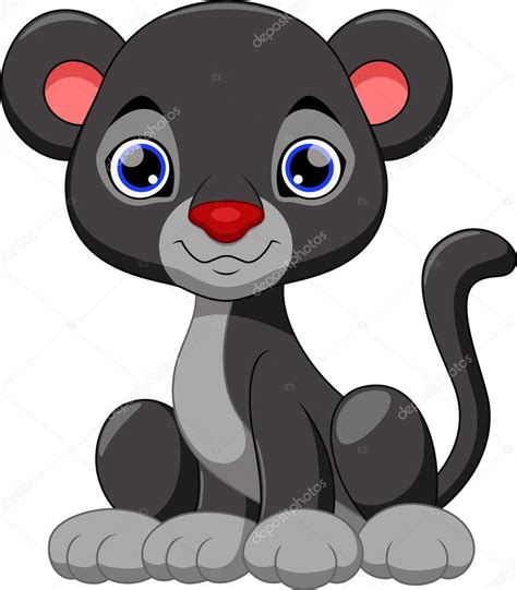 Cute black panther cartoon Stock Vector Image by ©irwanjos2 #68620361