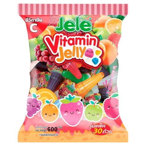 JELE Vitamin Jelly Mixed Flavour/ Keo Rau Cau Du Vi 500g - Hikifood