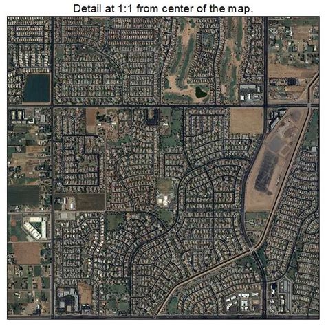 Aerial Photography Map of Gilbert, AZ Arizona