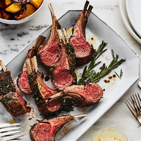 Herb-Crusted Rack of Lamb Recipe | Epicurious