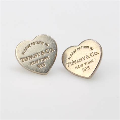 Sterling Silver 2.1g Tiffany & Co. Heart Earrings | Property Room