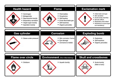 The Meaning of GHS Hazard Symbols | OSHA Mentor