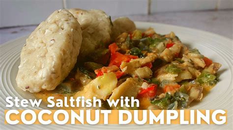 Stew Saltfish and Coconut Dumplings | National dish St Kitts and Nevis ...