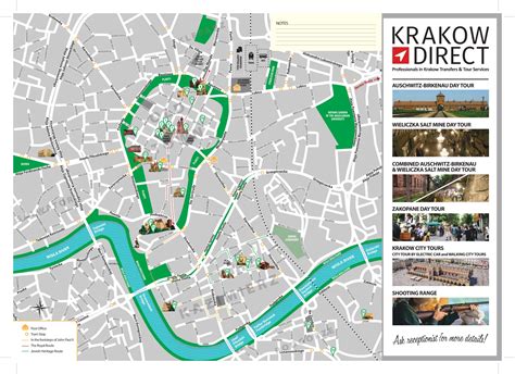 Krakow Map (free PDF) with best Krakow attractions