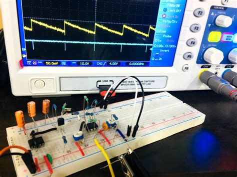 Sawtooth Waveform Generator Circuit using Op-amp