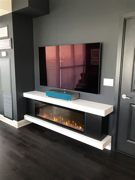 Modern Floating Tv Stand With Fireplace - img-solo