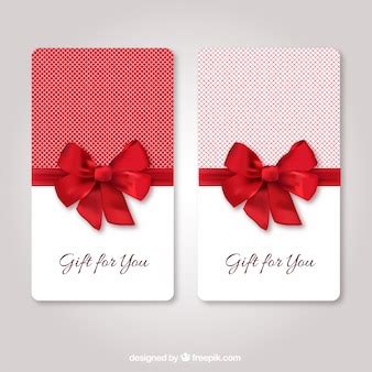 Free Vector | Gift cards template