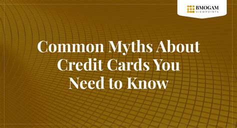 Common Myths About Credit Cards You Need to Know - BMOGAM Viewpoints