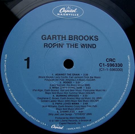 Garth Brooks / Ropin' The Wind - a photo on Flickriver