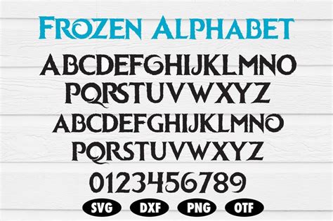 Frozen Font svg Frozen letters svg Frozen alphabet svg Font | Etsy