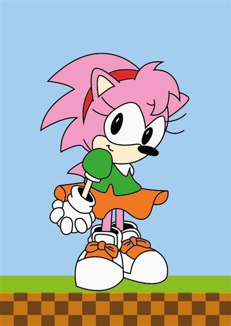 Classic Amy Rose Sonic the Hedgehog Art Print - Etsy Singapore