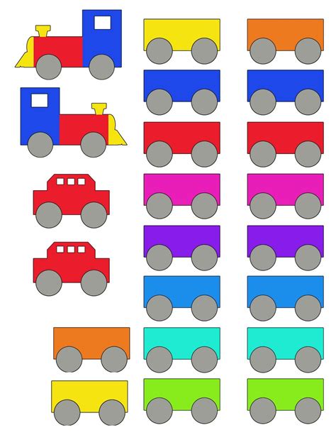 Free Printable Train Counting Game for Toddlers