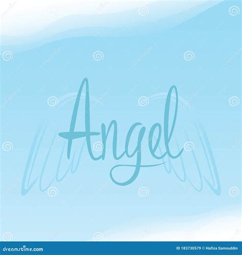 Word Angel. Vector Illustration Decorative Background Design Stock ...