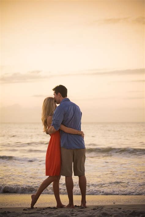 sunset engagement picture | Couple beach pictures, Couple beach photos ...