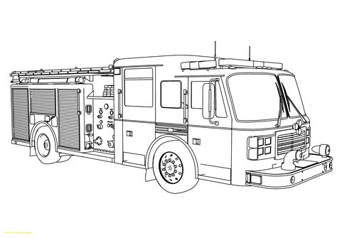 Coloring Pages Fire Truck Printable