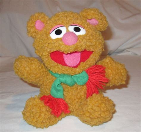 Baby Fozzie Bear Plush Toy Sesame Street Animal by GussiesEmporium