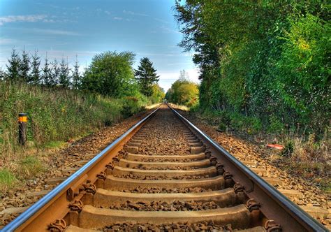 Train track in rural area Free Photo Download | FreeImages