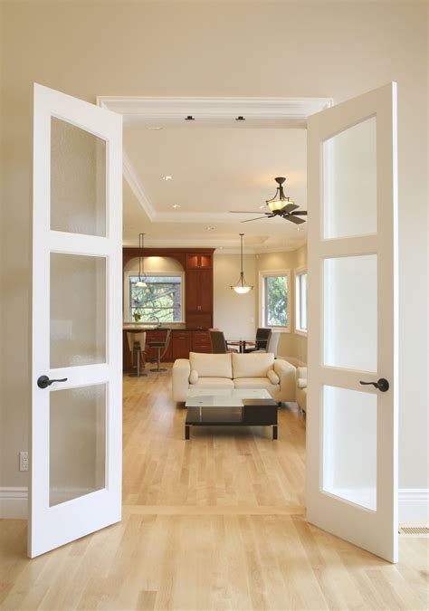 Elegant Hinged Framed Glass Doors for Home Interior Improvements Idea ...