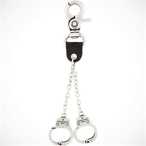 Silver Handcuffs Key Ring by Dsquared2 - $185