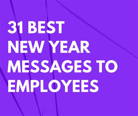 31 Best New Year Messages to Employees | FutureofWorking.com