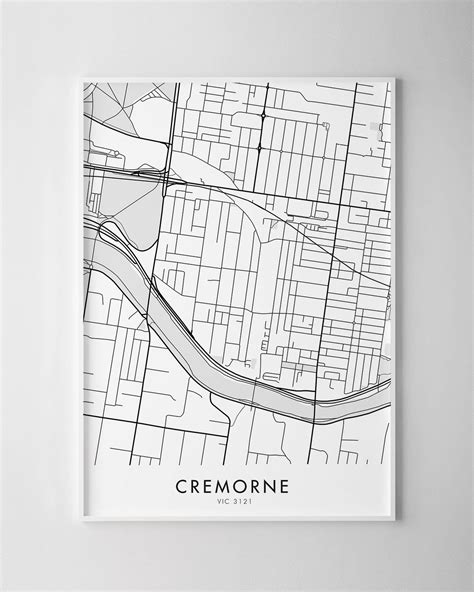 Melbourne – Cremorne Map Print - Chelsea Chelsea