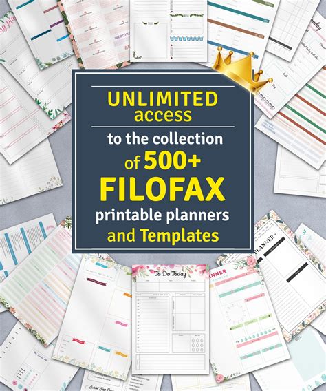 Filofax Inserts Ultimate Collection Printable Planner - Etsy