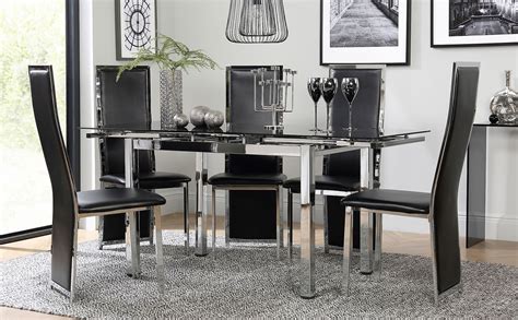 Contemporary Extending Glass Dining Tables / Modrest Barium Modern ...