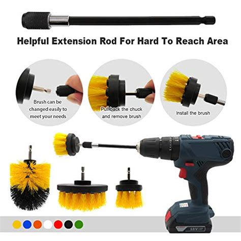 Drill Brush Attachment Set Power Scrubber Brush Multi-Function Drill ...