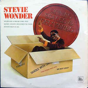 Stevie Wonder - Signed Sealed & Delivered (1970, Vinyl) | Discogs