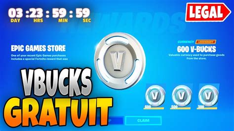 COMMENT AVOIR DES V-BUCKS GRATUITEMENT LEGALEMENT SUR FORTNITE CHAPITRE ...