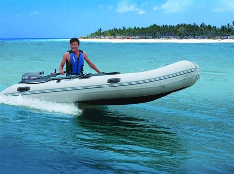 Aluminum Floor Folding Sailing Dinghy , 250cm PVC Roll Up Inflatable ...