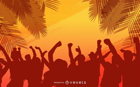 Summer Party Background Vector Download