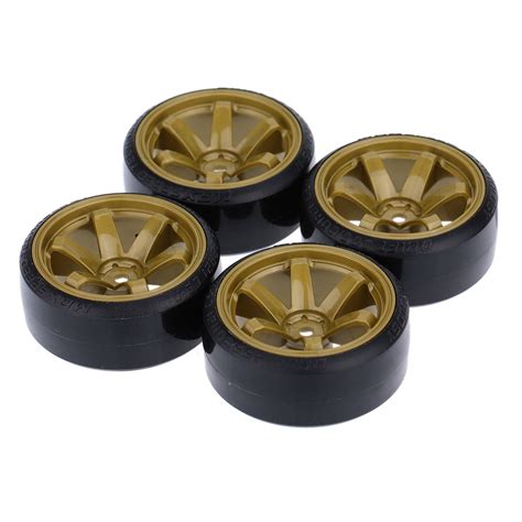 4Pcs/Set 1/10 Drift Car Tires Hard Tyre for Traxxas HSP Tamiya HPI ...