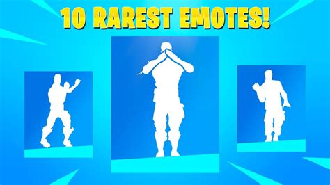 Top 50 rarest emotes in fortnite