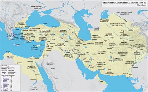 Persian Empire 500 BC | Persian empire map, Achaemenid, Map