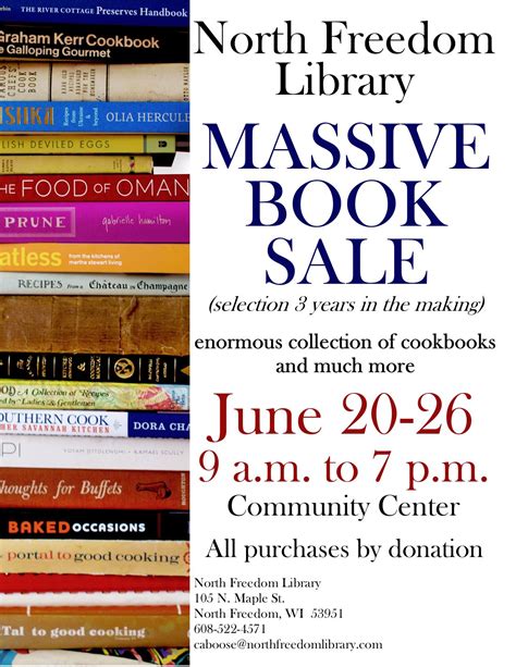 Library Book Sale! - Village of North Freedom