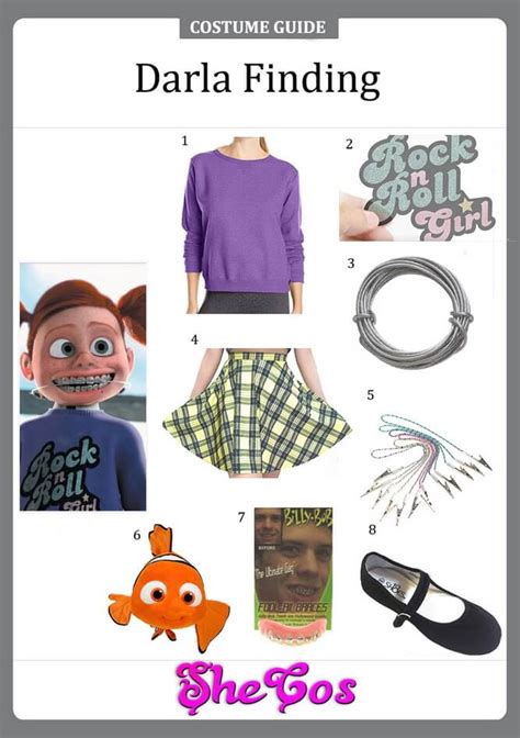 DIY Guide Of Darla Finding Nemo Costume | SheCos Blog | Nemo costume ...